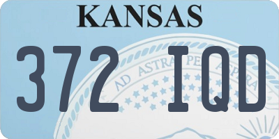 KS license plate 372IQD