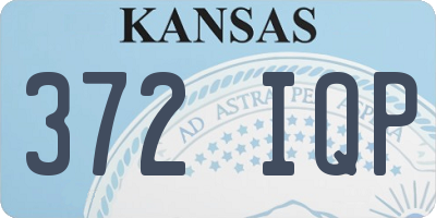KS license plate 372IQP