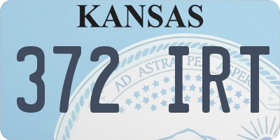 KS license plate 372IRT