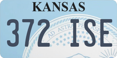 KS license plate 372ISE