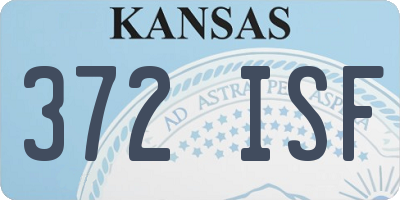 KS license plate 372ISF