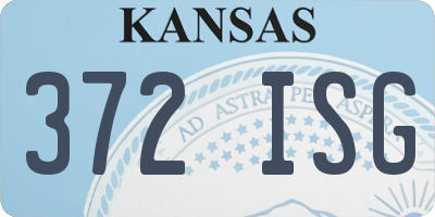 KS license plate 372ISG