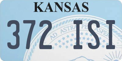 KS license plate 372ISI