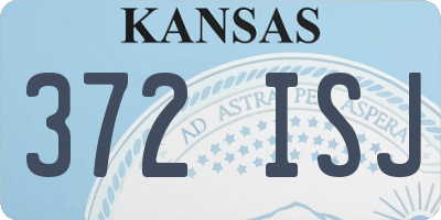 KS license plate 372ISJ