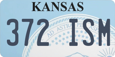 KS license plate 372ISM