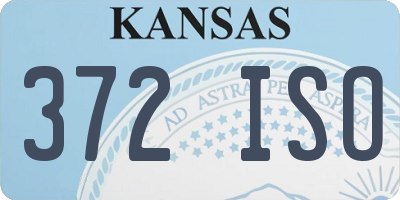 KS license plate 372ISO