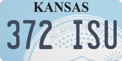 KS license plate 372ISU