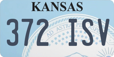 KS license plate 372ISV