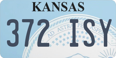 KS license plate 372ISY