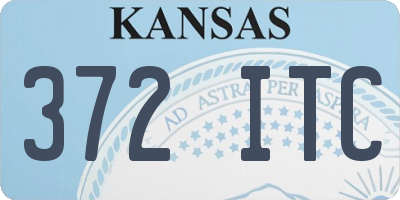 KS license plate 372ITC
