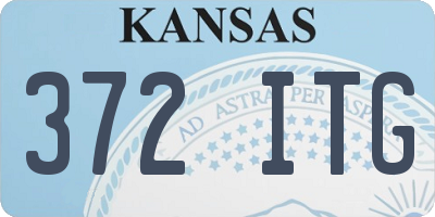 KS license plate 372ITG