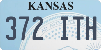 KS license plate 372ITH