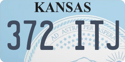 KS license plate 372ITJ