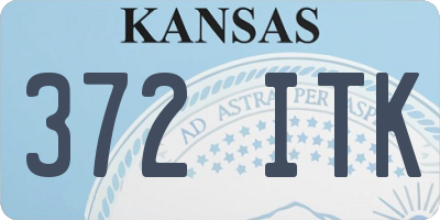KS license plate 372ITK