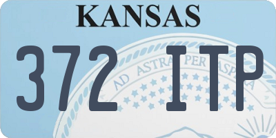 KS license plate 372ITP