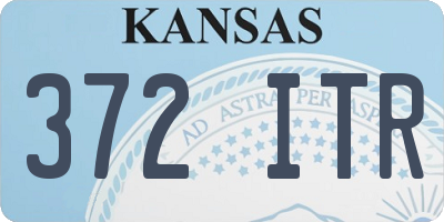 KS license plate 372ITR