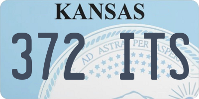 KS license plate 372ITS
