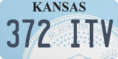 KS license plate 372ITV
