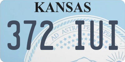 KS license plate 372IUI