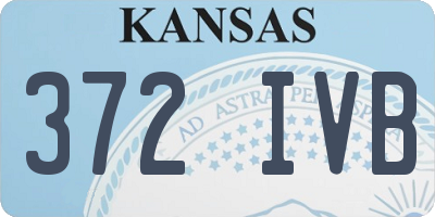KS license plate 372IVB