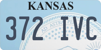 KS license plate 372IVC