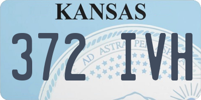 KS license plate 372IVH