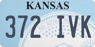 KS license plate 372IVK