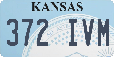 KS license plate 372IVM