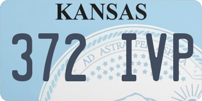 KS license plate 372IVP
