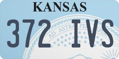 KS license plate 372IVS