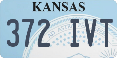 KS license plate 372IVT