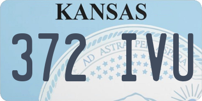 KS license plate 372IVU