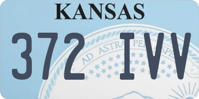KS license plate 372IVV
