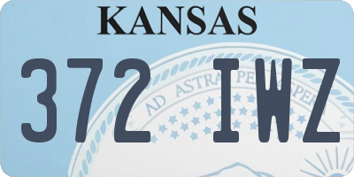 KS license plate 372IWZ