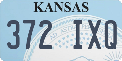 KS license plate 372IXQ