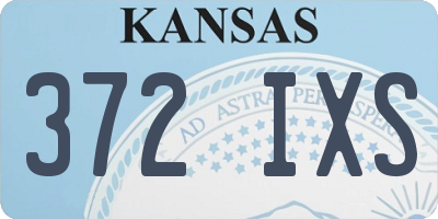 KS license plate 372IXS
