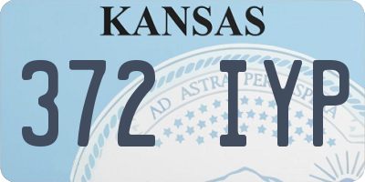 KS license plate 372IYP