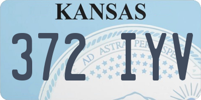 KS license plate 372IYV