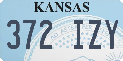 KS license plate 372IZY