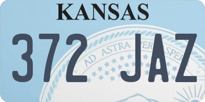 KS license plate 372JAZ