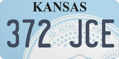 KS license plate 372JCE