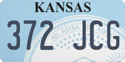 KS license plate 372JCG