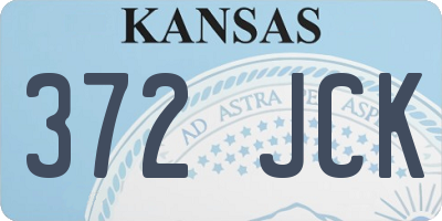 KS license plate 372JCK
