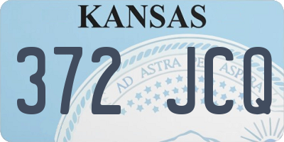 KS license plate 372JCQ