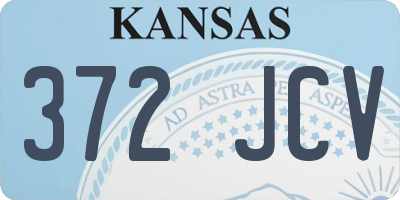 KS license plate 372JCV