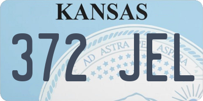 KS license plate 372JEL