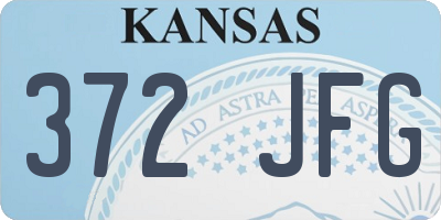 KS license plate 372JFG