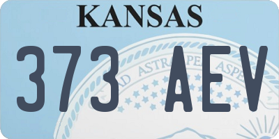 KS license plate 373AEV