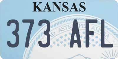KS license plate 373AFL