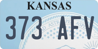KS license plate 373AFV